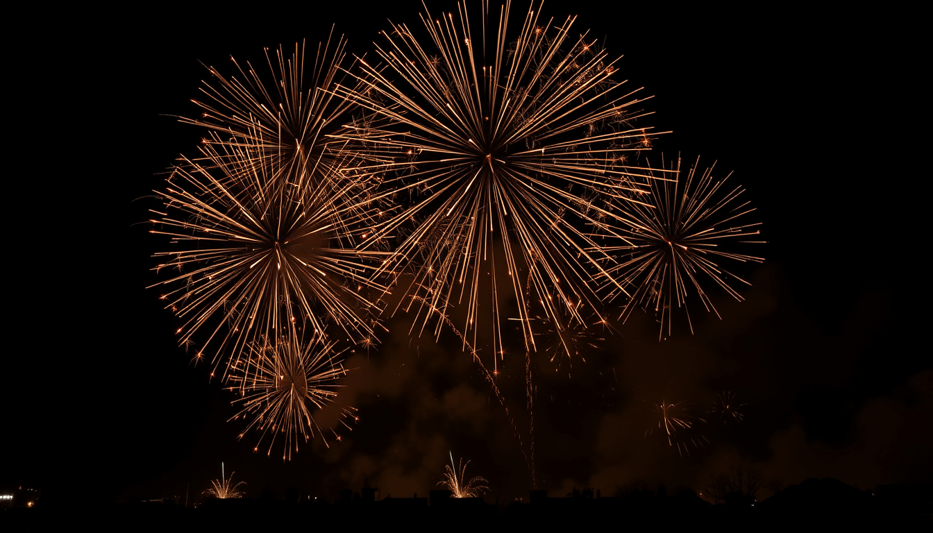 Ein Silvesterfeuerwerk