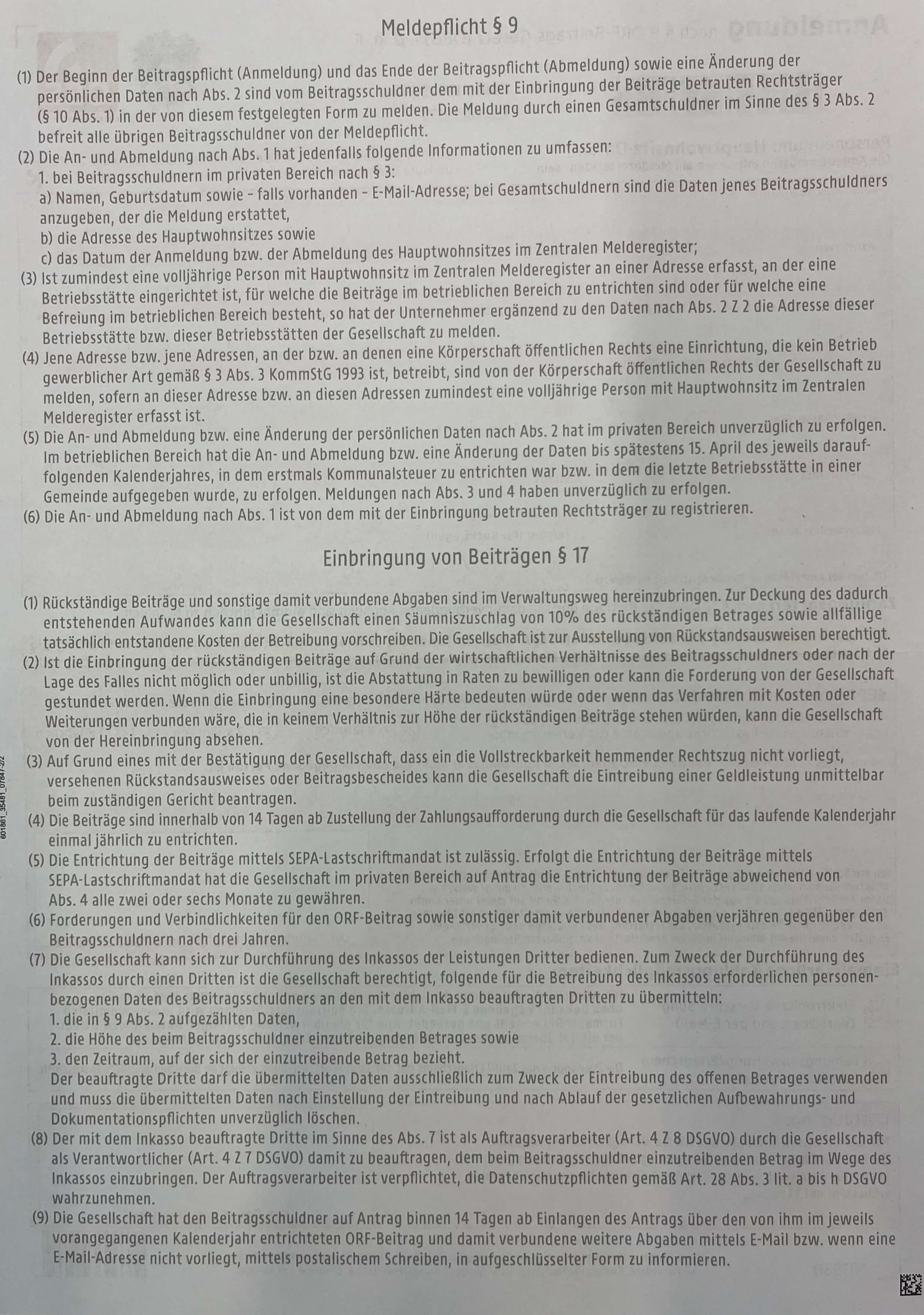 Anmeldungsformular von der OBS Seite 2