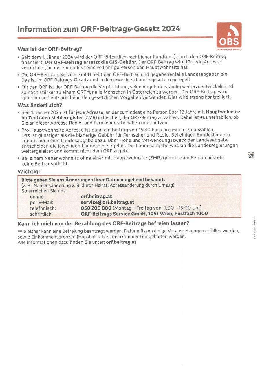Zahlungserinnerung von der OBS Seite 2